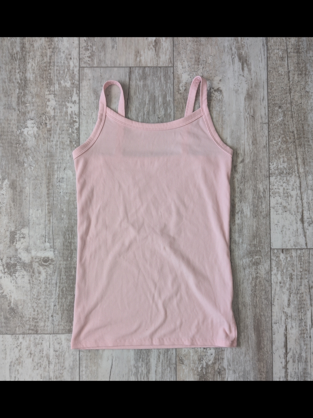 No Boundaries Pink Ribbed Cami Tank Top